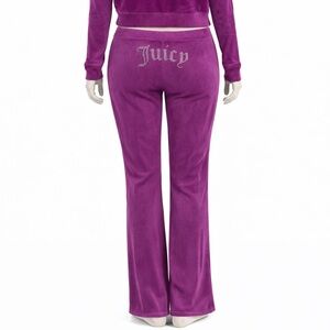 Juicy Couture Purple Velour Pants Sz XL